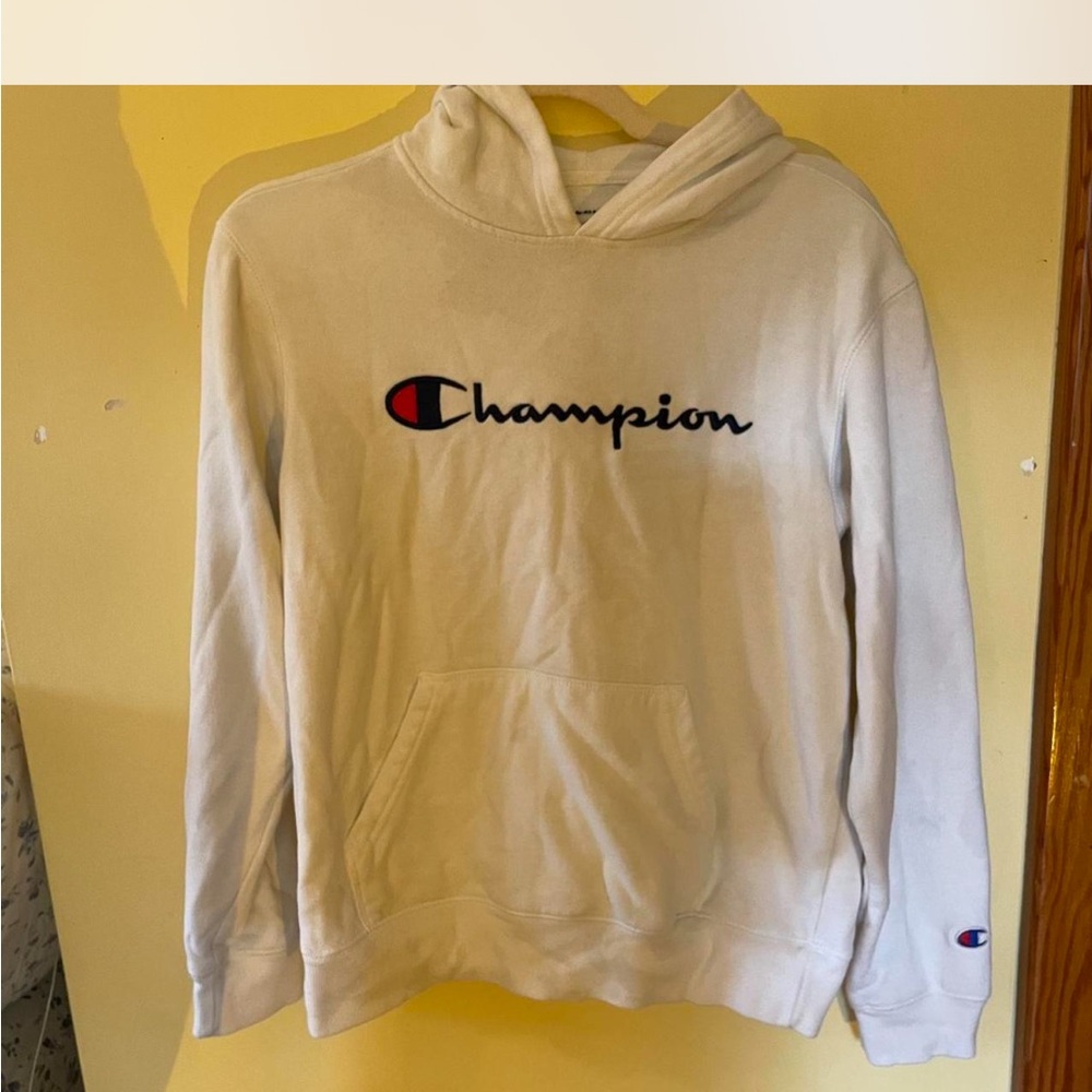 Champion White Hoodie